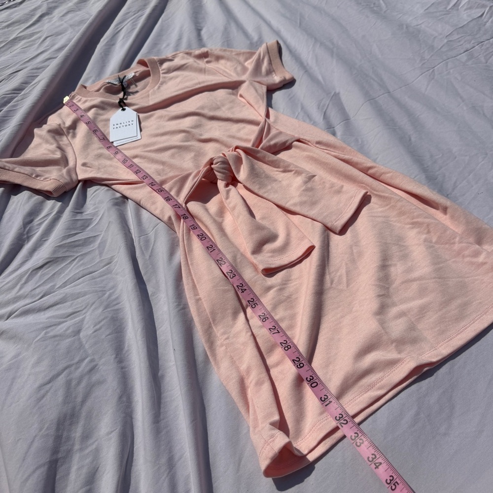 English Factory Baby Pink Waist-Tie Dress - Picture 4 of 5